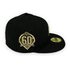 New York Mets 60th Anni. 59FIFTY New Era Fitted Black Hat Grey Bottom