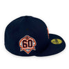 New York Mets 60th Anni. 59FIFTY New Era Fitted Oceanside Hat Grey Bottom