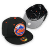 New York Mets Basic 59FIFTY Black Hat Gray Bottom