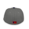New York Mets Basic 59FIFTY Grey & Royal Blue Hat Gray Bottom