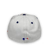 New York Mets Basic 59FIFTY White & Royal Blue Hat Gray Bottom
