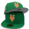 New York Mets Final Season New Era 59FIFTY Kelly Green Fitted Hat