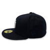 New York Yankees 99 WS 59FIFTY New Era Navy Fitted Hat Icy Bottom