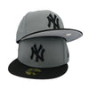 New York Yankees Basic 59FIFTY New Era Gray & Black Hat