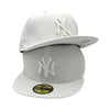 New York Yankees Basic 59FIFTY New Era White on White Hat