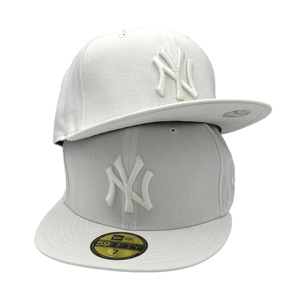 New York Yankees Basic 59FIFTY New Era White on White Hat