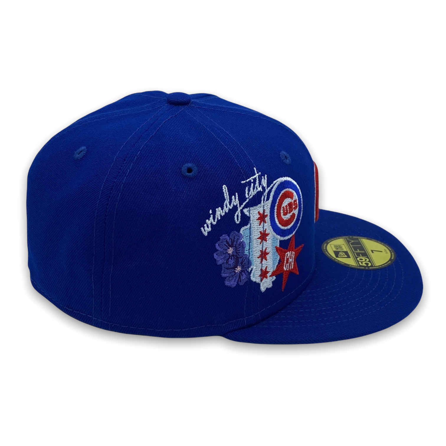 KTZ Chicago Bulls Color Prism Pack 59fifty Fitted Cap in Blue for