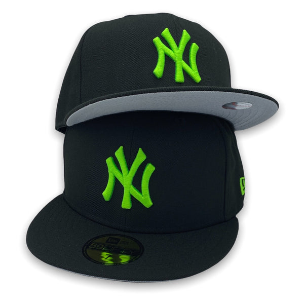 NY Yankees Basic New Era 59FIFTY Black & Neon Green Fitted Hat