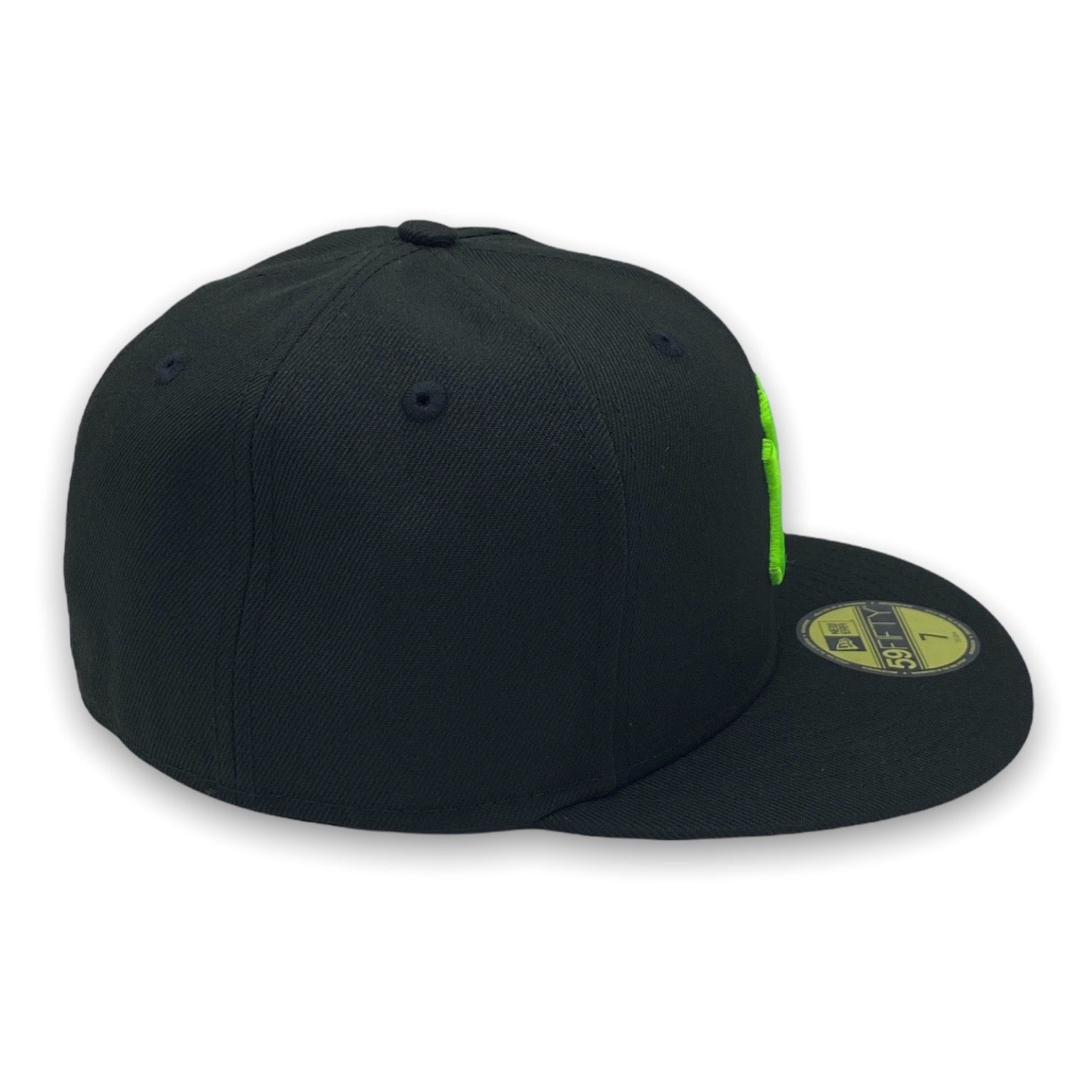 New York Yankees TEAM-BASIC Lime-White Fitted Hat by New Era