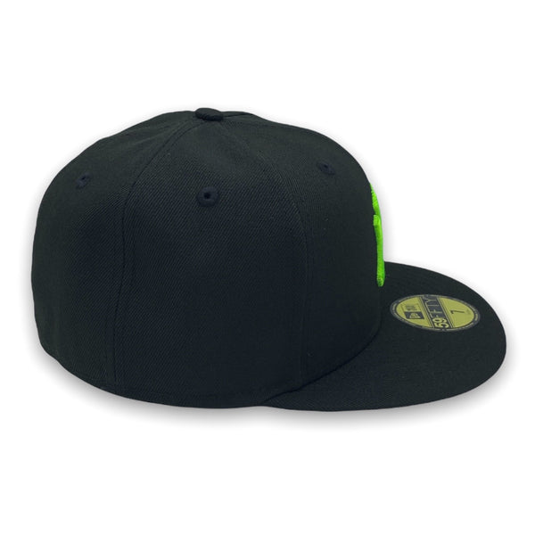 NY Yankees Basic New Era 59FIFTY Black & Neon Green Fitted Hat