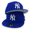 NY Yankees Basic New Era 59FIFTY Royal Blue Fitted Hat