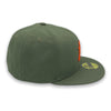 NY Yankees Basic New Era 59FIFTY Olive & Orange Fitted Hat