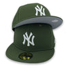 NY Yankees Basic New Era 59FIFTY Riffle Green Fitted Hat