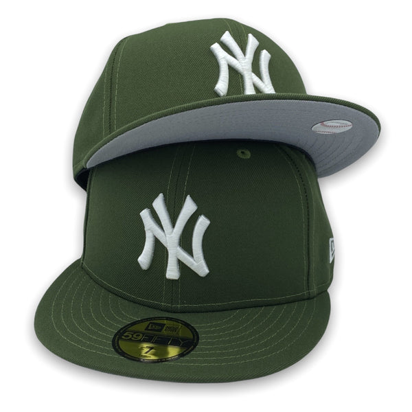 NY Yankees Basic New Era 59FIFTY Riffle Green Fitted Hat
