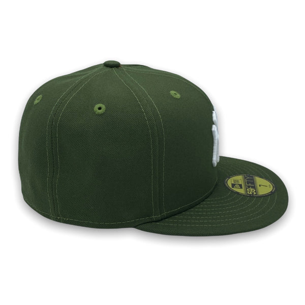 NY Yankees Basic New Era 59FIFTY Riffle Green Fitted Hat