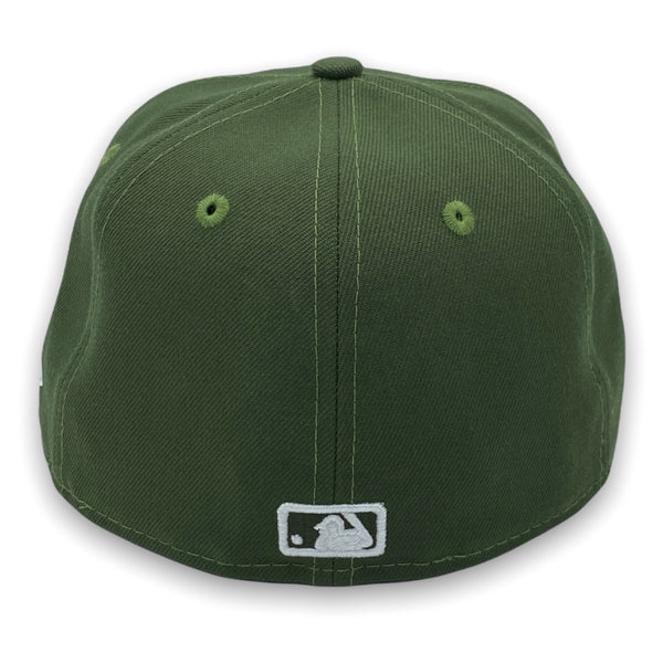 NY Yankees Basic New Era 59FIFTY Riffle Green Fitted Hat