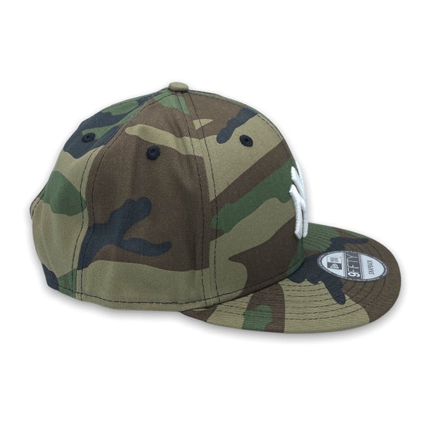 New York Yankees Basic 9FIFTY New Era Camo Snapback Hat