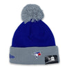 Blue Jays Buttons Coll. New Era MLB Sport Blue & Gray Knit Hat