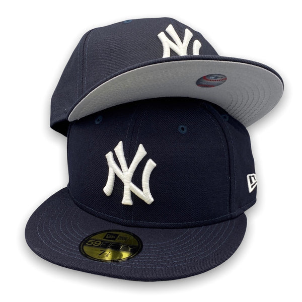New York Yankees Basic New Era Flag 59FIFTY Navy Fitted Hat