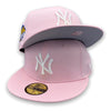 NY Yankees 1999 World Series 59FIFTY New Era Pink Hat
