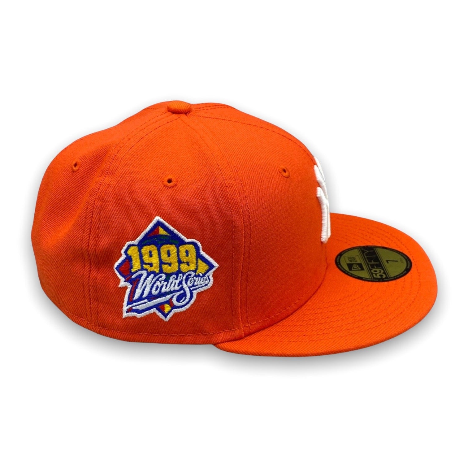 KING 59FIFTY Hat CAP – USA NY World Yankees Era 1999 New Orange Series