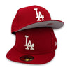 Dodgers Basic 59FIFTY New Era Red Fitted Hat