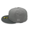 Pink Glazed Coll. Cardinals New Era 59FIFTY Gray & Graphite Hat Pink Bottom