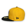 Pirates 59FIFTY New Era Yellow & Black Fitted Hat Grey Bottom
