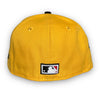Pirates 59FIFTY New Era Yellow & Black Fitted Hat Grey Bottom