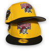 Pirates 59FIFTY New Era Yellow & Black Fitted Hat Grey Bottom