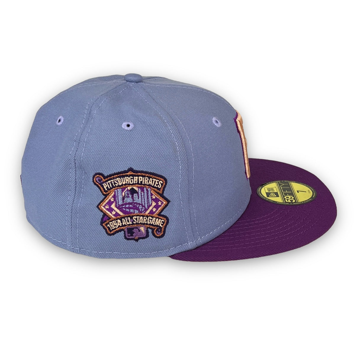 Men's New Era Purple Pittsburgh Pirates Lavender Undervisor 59FIFTY Fitted  Hat