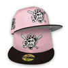 Pirates 94 All Star Game New Era 59FIFTY Pink & Brown Hat Grey Bottom