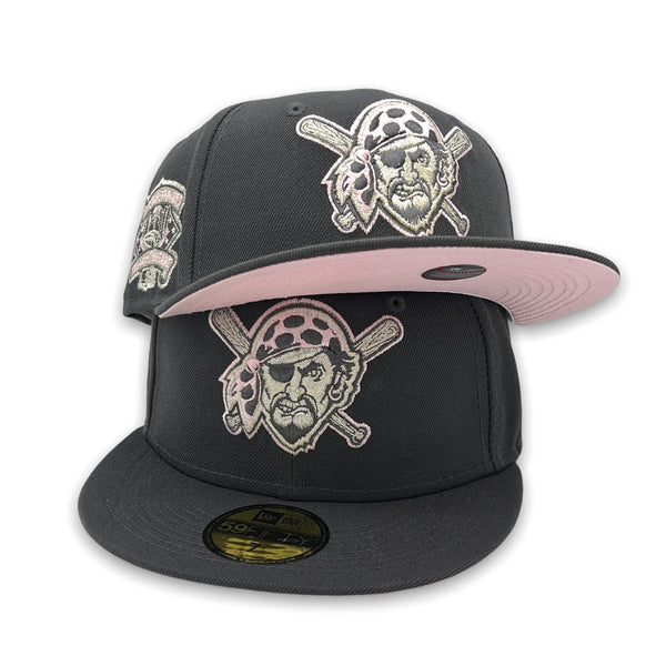 Pittsburg Pirates 94 ASG New Era 59FIFTY Graphite Hat Pink Bottom
