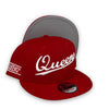 Queens NY 9FIFTY New Era Red Snapback Hat Grey Bottom
