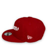 Queens NY 9FIFTY New Era Red Snapback Hat Grey Bottom