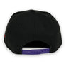 Raptors 19 Champs 9FIFTY New Era Black & Purple Snapback Hat Red Bottom