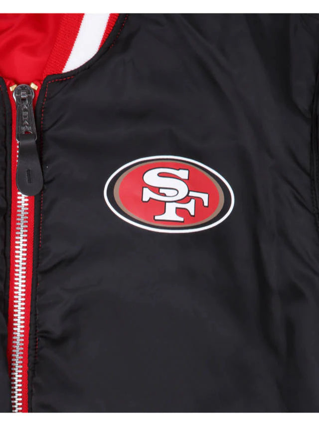 San Francisco 49ers x Alpha x New Era Reversible Bomber Jacket – USA CAP  KING