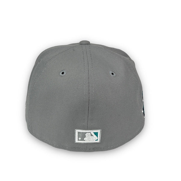 Seattle Mariners 20th Anni. New Era 59FIFTY Grey Hat Teal Bottom