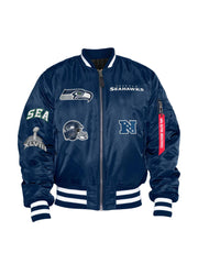 New Era x Alpha Industries Seattle Seahawks Men's Hoodie Black 13117755