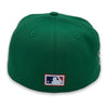 Spring in NYC Yankees 99 WS 59FIFTY New Era Kelly Green Fitted Hat