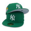 Spring in NYC Yankees 99 WS 59FIFTY New Era Kelly Green Fitted Hat