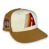 Street Rules Astros 59FIFTY New Era Tan & Off White Fitted Hat Red Bottom