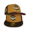 Street Rules Astros 59FIFTY New Era Brown & Tan Fitted Hat Red Bottom