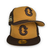 Street Rules Cubs 59FIFTY New Era Brown & Tan Fitted Hat Tan Bottom