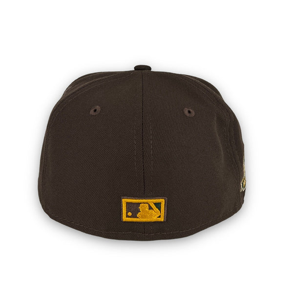 Street Rules Cubs 59FIFTY New Era Brown & Tan Fitted Hat Tan Bottom