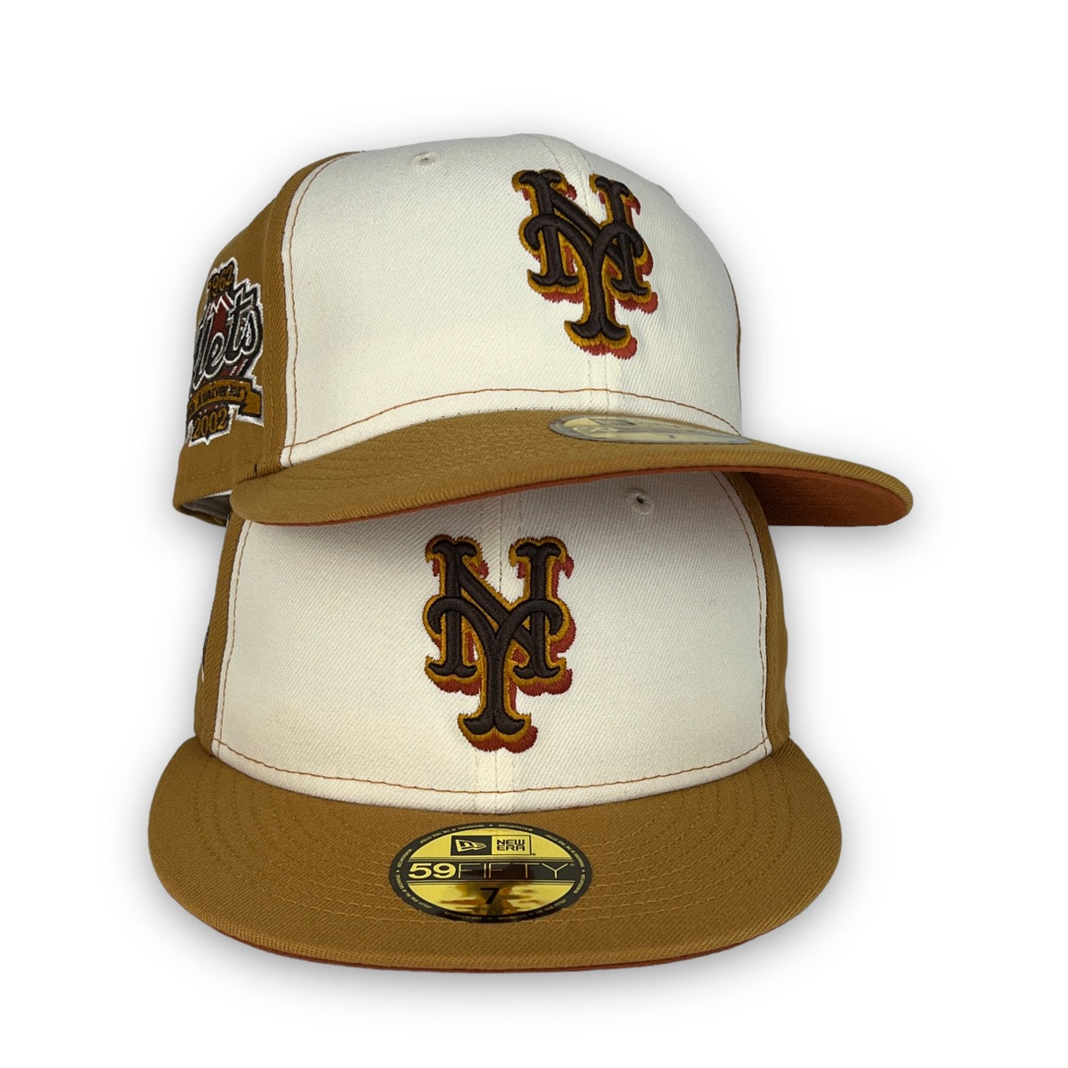 KTZ New York Mets White Out 59fifty Fitted Cap for Men