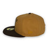 Street Rules Pirates 59FIFTY New Era Tan & Brown Fitted Hat H Red Bottom
