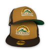 Street Rules Rockies 59FIFTY New Era Brown & Tan Fitted Hat Green Bottom
