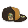 Street Rules Rockies 59FIFTY New Era Brown & Tan Fitted Hat Green Bottom