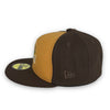 Street Rules Rockies 59FIFTY New Era Brown & Tan Fitted Hat Green Bottom
